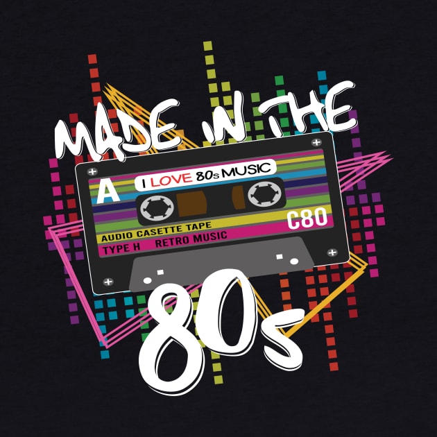 Made in The 80's Retro Shirt by HBfunshirts